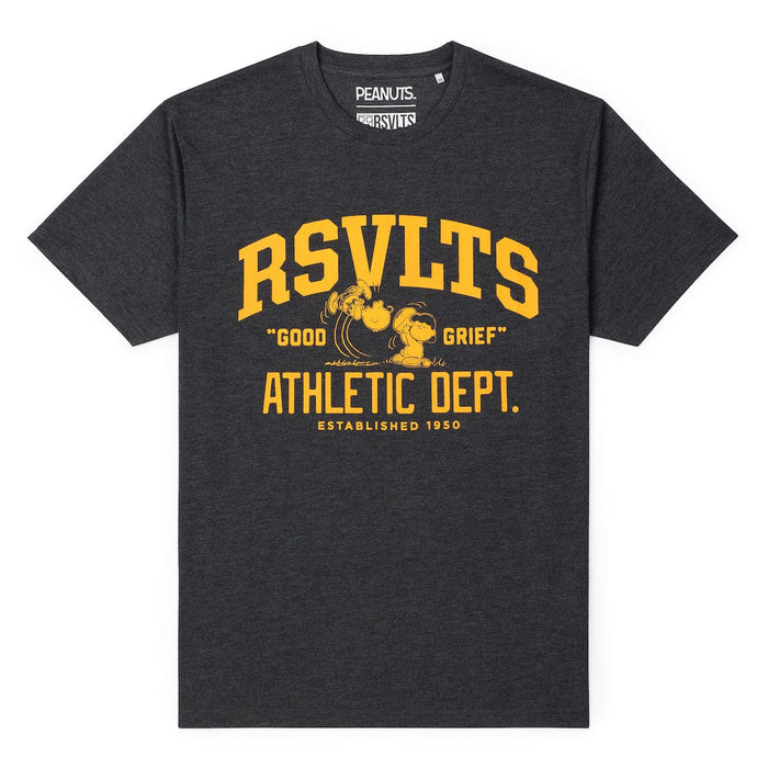 RSVLTS XS Peanuts Crewneck T-shirt Peanuts "Good Grief Athletic Dept." – Crewneck Tee Peanuts "Good Grief Athletic Dept." – Crewneck Tee