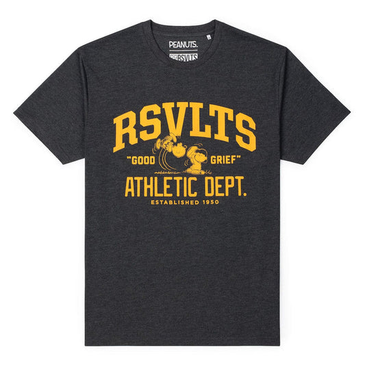 RSVLTS XS Peanuts Crewneck T-shirt Peanuts "Good Grief Athletic Dept." – Crewneck Tee Peanuts "Good Grief Athletic Dept." – Crewneck Tee