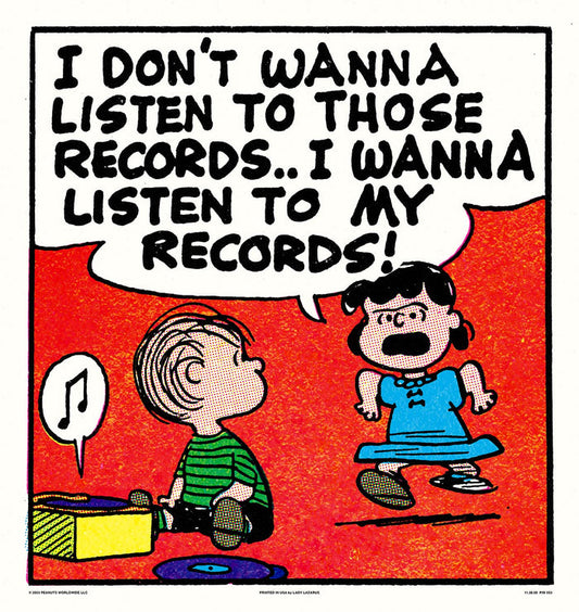 Peanuts Those Records Poster
