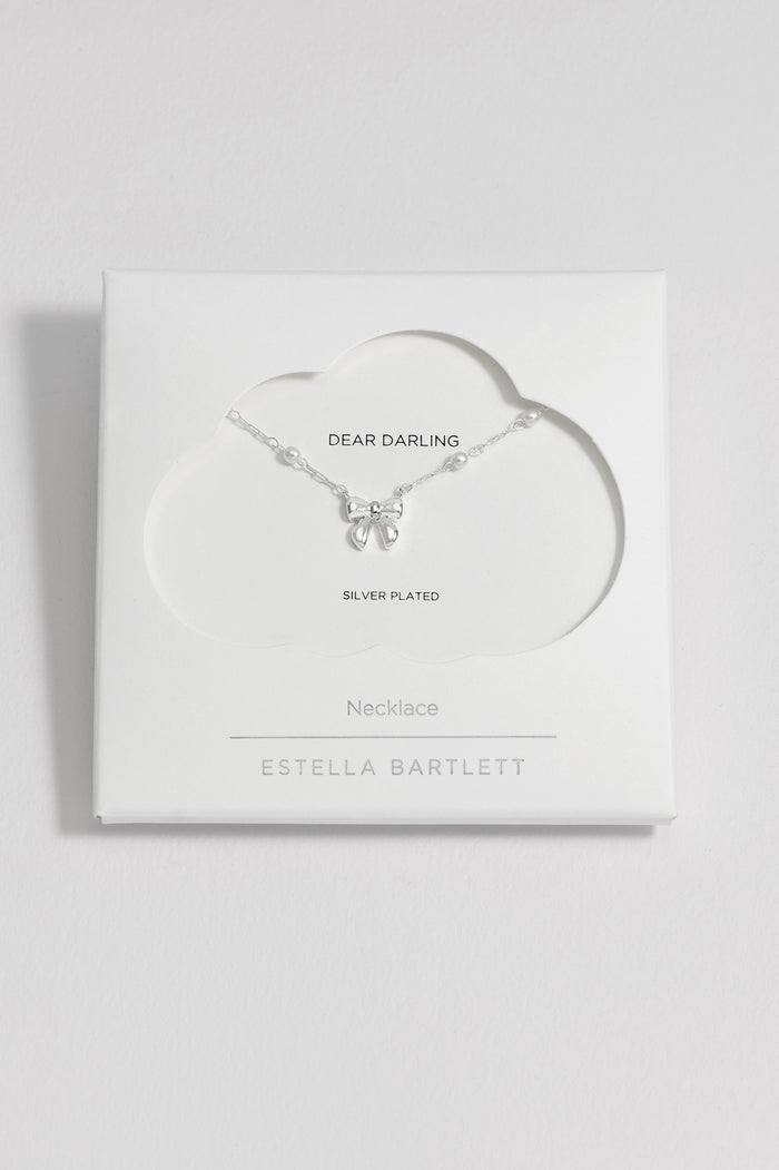 Pearl Bow Necklace