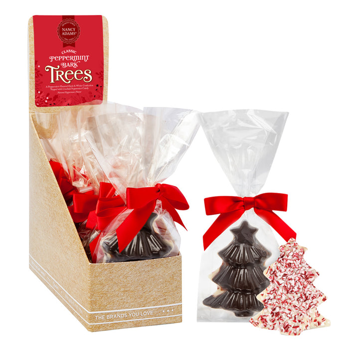 Peppermint Bark Tree Candy Counter Display - 12 Count