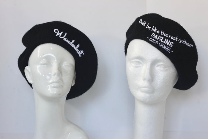Personalized Beret Hat - Travellers Hat Boutique