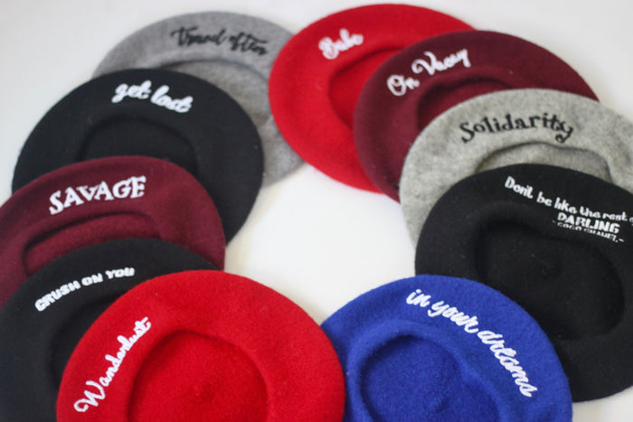Personalized Beret Hat - Travellers Hat Boutique