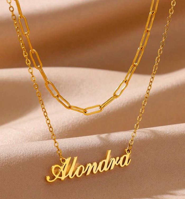 Personalized Bridesmaid Necklace Travellers Hat Boutique