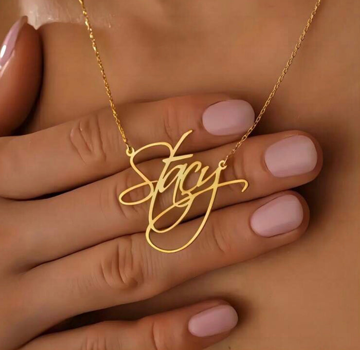 Personalized Bridesmaid Necklace Travellers Hat Boutique