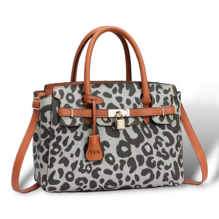 Personalized Leopard Print Crossbody Travellers Hat Boutique