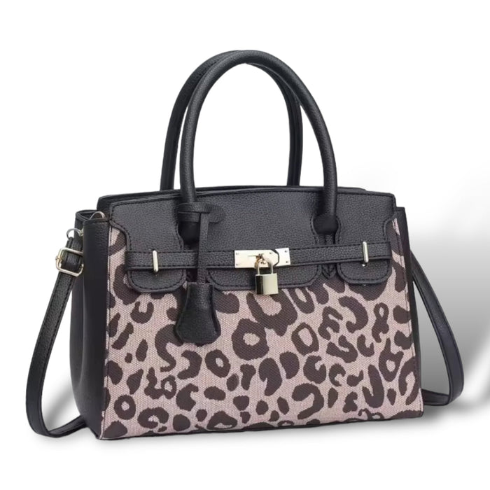 Personalized Leopard Print Crossbody Travellers Hat Boutique