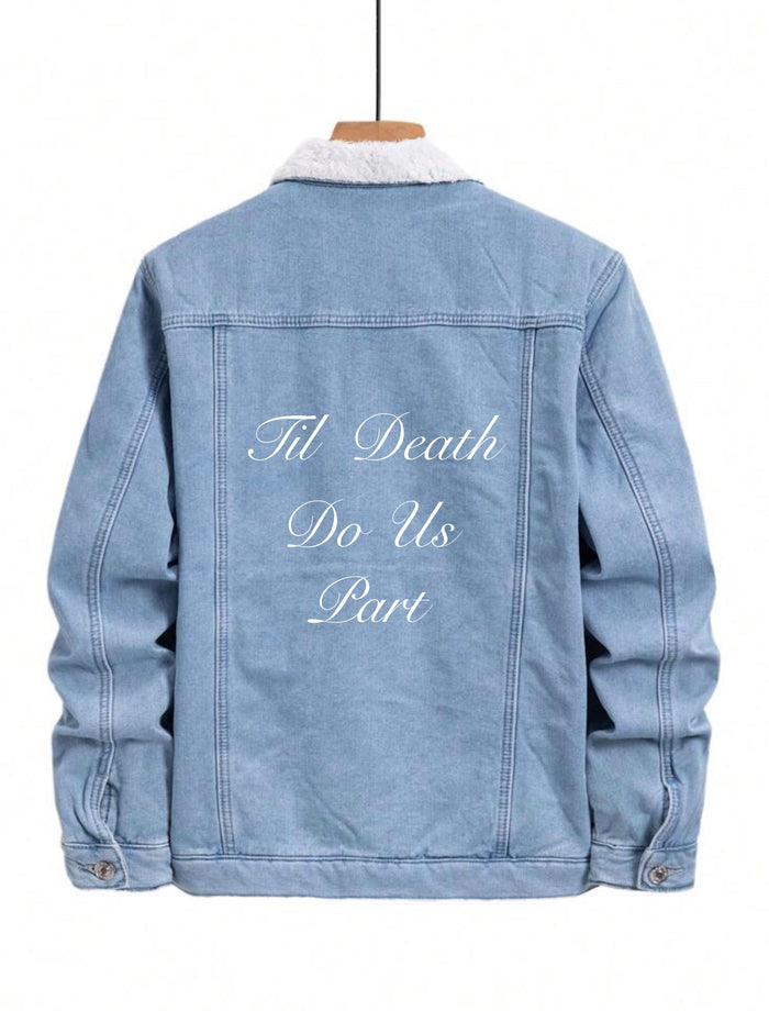 Personalized Men's Winter Denim Jacket Travellers Hat Boutique