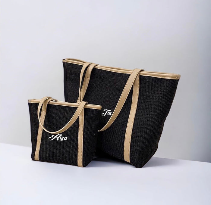 Personalized MUJI Tote Bag Travellers Hat Boutique