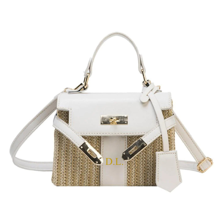 Personalized Vintage Straw Bag - Travellers Hat Boutique