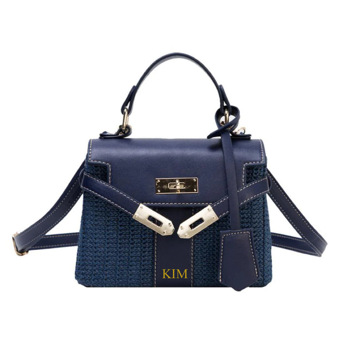 Personalized Vintage Straw Bag - Travellers Hat Boutique