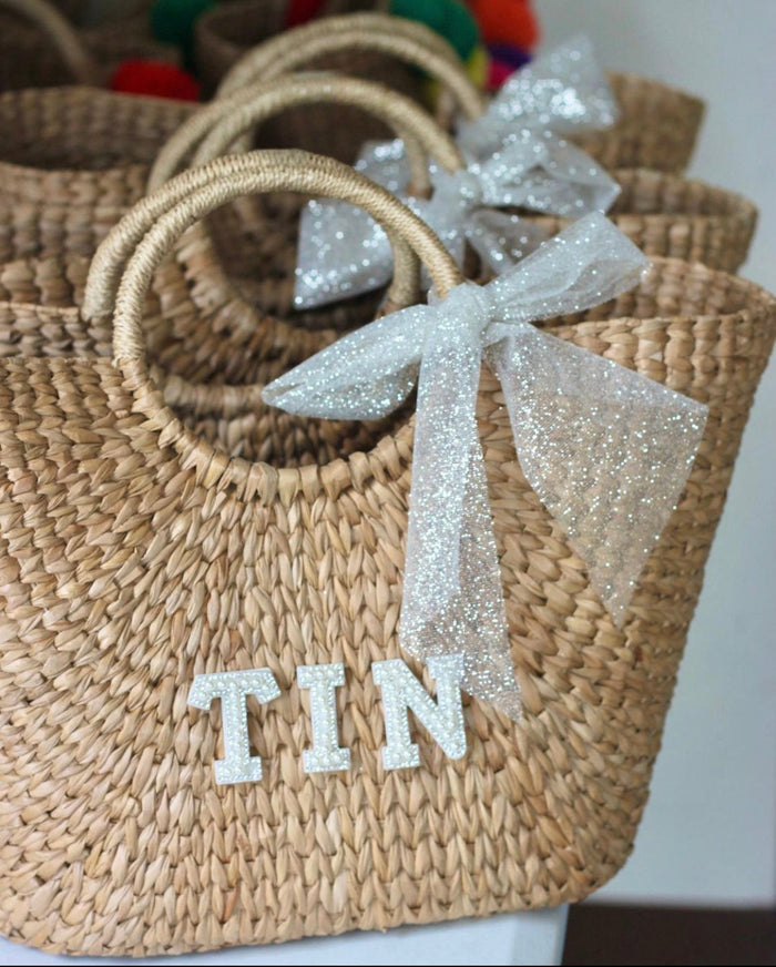 Personalized Woven Basket Travellers Hat Boutique