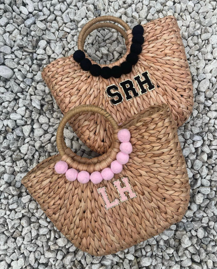 Personalized Woven Basket Travellers Hat Boutique