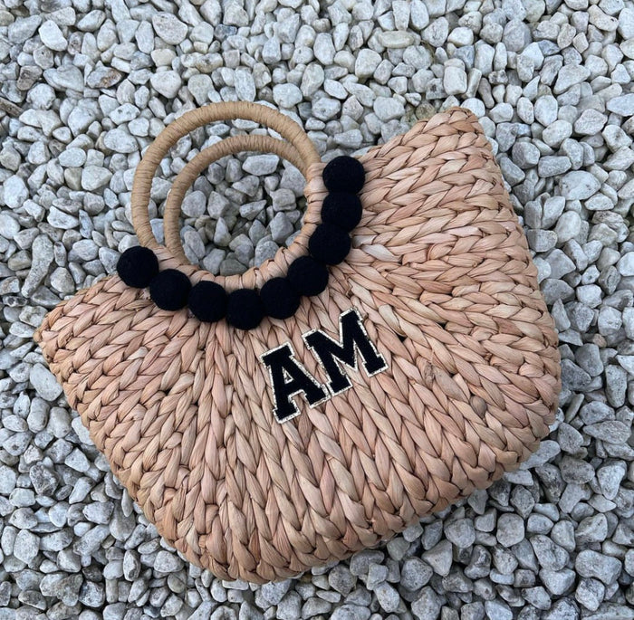 Personalized Woven Basket Travellers Hat Boutique