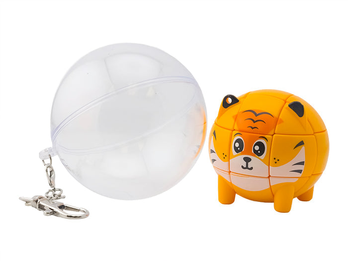Pet 3x3 Keychain Cube (Tiger) - Orange