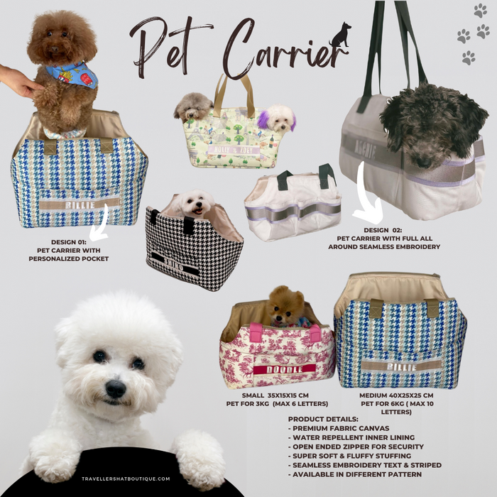 Pet Carrier - Travellers Hat Boutique