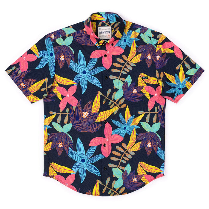 RSVLTS RSVLTS Short Sleeve Shirt Floral Strokes – KUNUFLEX Short Sleeve Shirt Floral Strokes – KUNUFLEX Short Sleeve Shirt