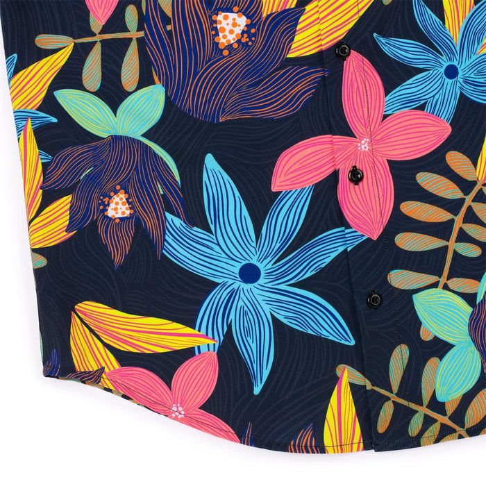 RSVLTS RSVLTS Short Sleeve Shirt Floral Strokes – KUNUFLEX Short Sleeve Shirt Floral Strokes – KUNUFLEX Short Sleeve Shirt