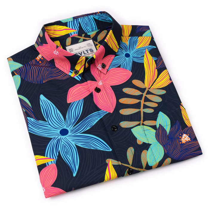 RSVLTS RSVLTS Short Sleeve Shirt Floral Strokes – KUNUFLEX Short Sleeve Shirt Floral Strokes – KUNUFLEX Short Sleeve Shirt