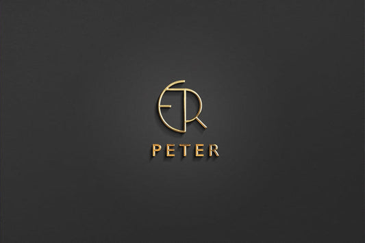 PETER - Name Logo Design | Instant Download | Premade Logo | Minimalist Design