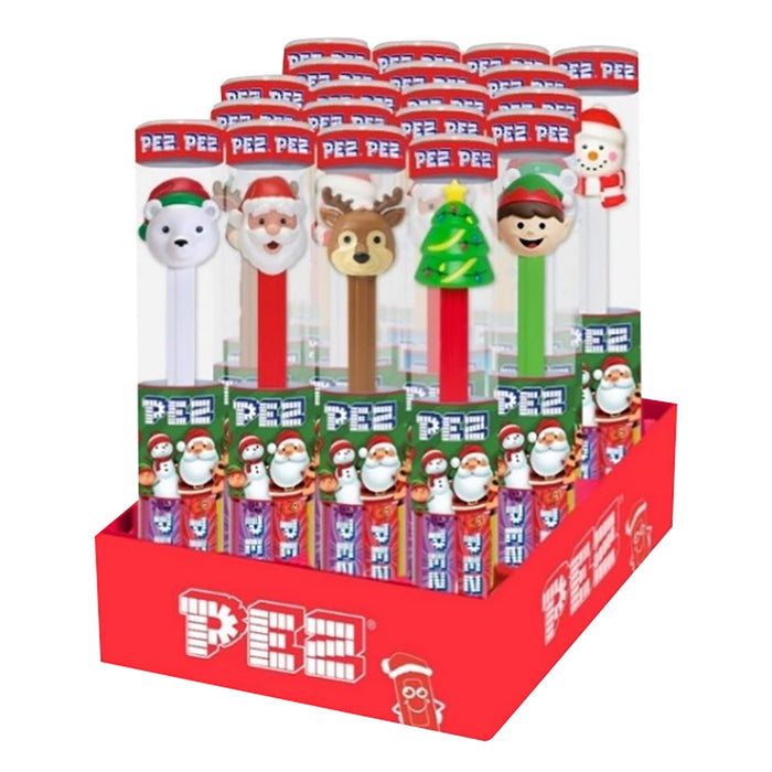 PEZ Christmas Cane Assorted Candy Tubes - 18 Count