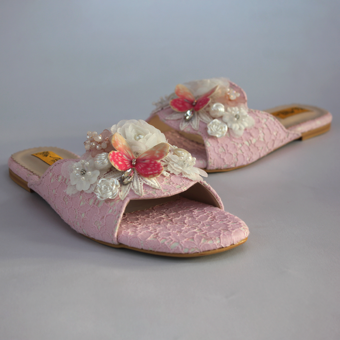 Pink Fancy Slippers For Women