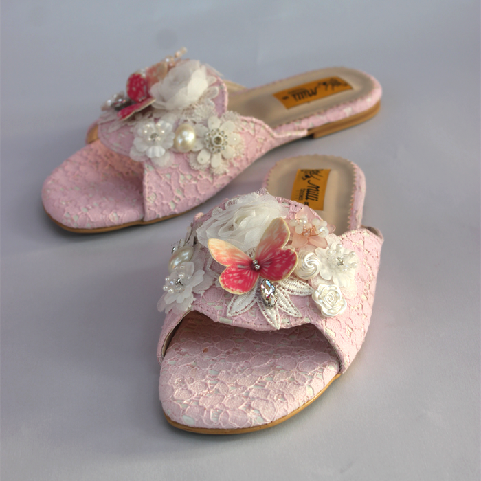 Pink Fancy Slippers For Women