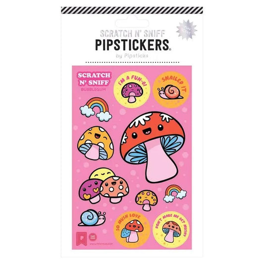 Pipsticks Fun Guys Scratch N' Sniff Stickers - Bubblegum - Owl & Goose Gifts