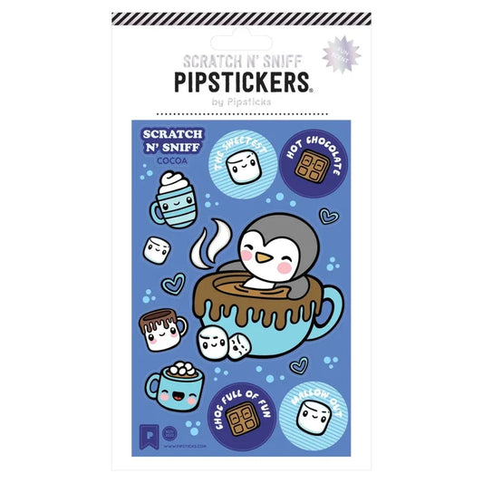 Pipsticks Mallow Out Holiday Scratch N' Sniff Stickers - Cocoa - Owl & Goose Gifts