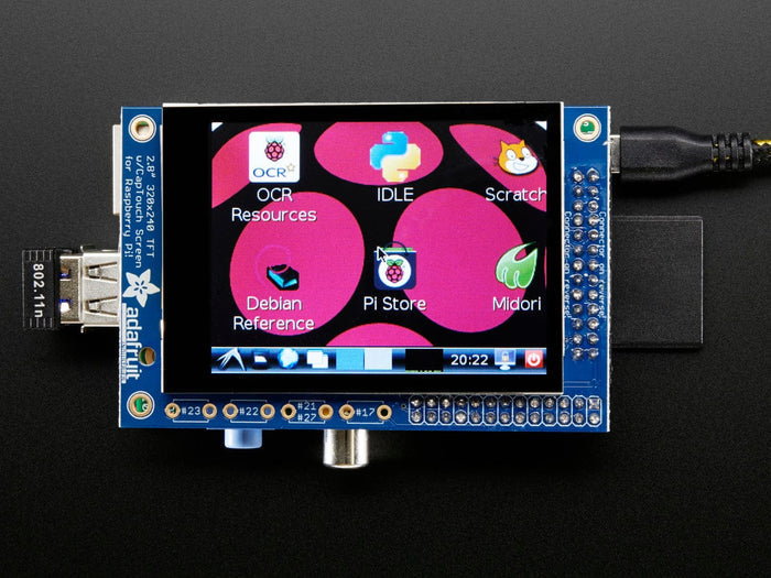 PiTFT 2.8" TFT 320x240 + Capacitive Touchscreen for Raspberry Pi [Discontinued] by Adafruit - The Pi Hut