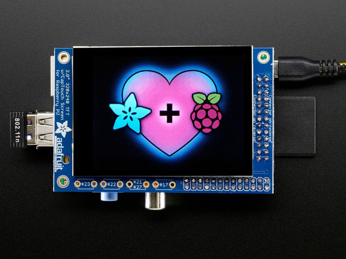 PiTFT 2.8" TFT 320x240 + Capacitive Touchscreen for Raspberry Pi [Discontinued] by Adafruit - The Pi Hut
