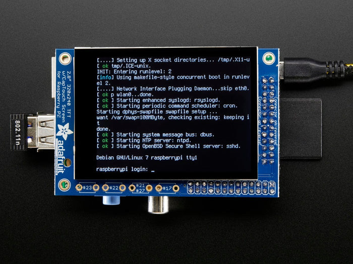 PiTFT 2.8" TFT 320x240 + Capacitive Touchscreen for Raspberry Pi [Discontinued] by Adafruit - The Pi Hut