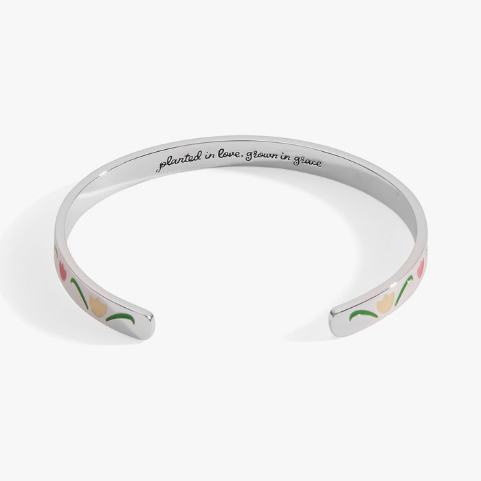 'Planted In Love, Grown In Grace' Tulip Flower Cuff