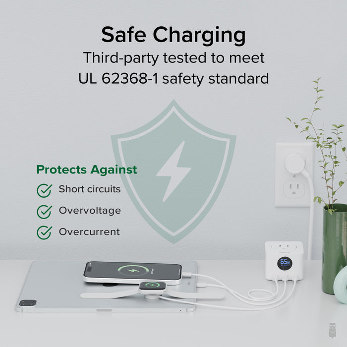 PS3-METERC3 is third-party tested to UL 62368-1 safety standards, protecting against short circuits, overvoltage, and overcur