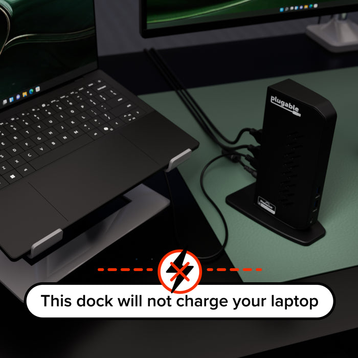 Plugable Universal Docking Station for Dual 4K Monitors (B-Stock)