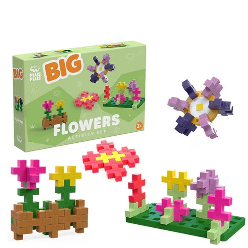 Plus Plus BIG Activity Set Flowers - 40 Piece Building Set