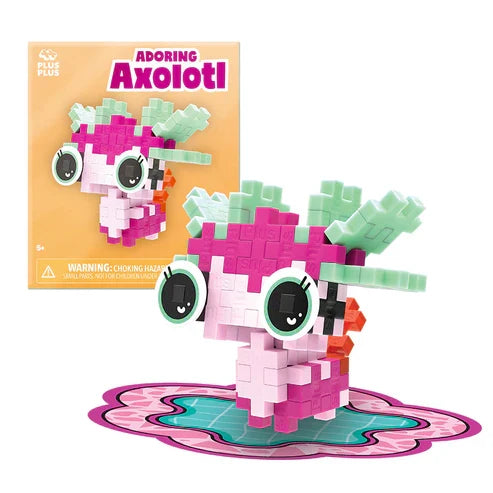 Plus Plus Pet Packet - Adoring Axolotl - 30 Piece Building Set