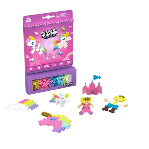 Plus Plus Puzzle By Number Activity Pad - Fairytale - 125 Piece