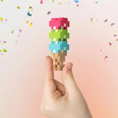 Plus Plus Scooops - Birthday Cake - 100 Piece Building Set