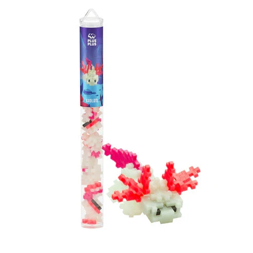 Plus Plus Tube Axolotl - 70 Piece Building Set