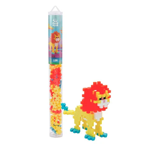 Plus Plus Tube Lion - 70 Piece Building Set