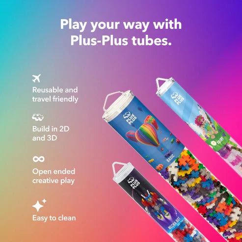 Plus Plus Tube Lion - 70 Piece Building Set