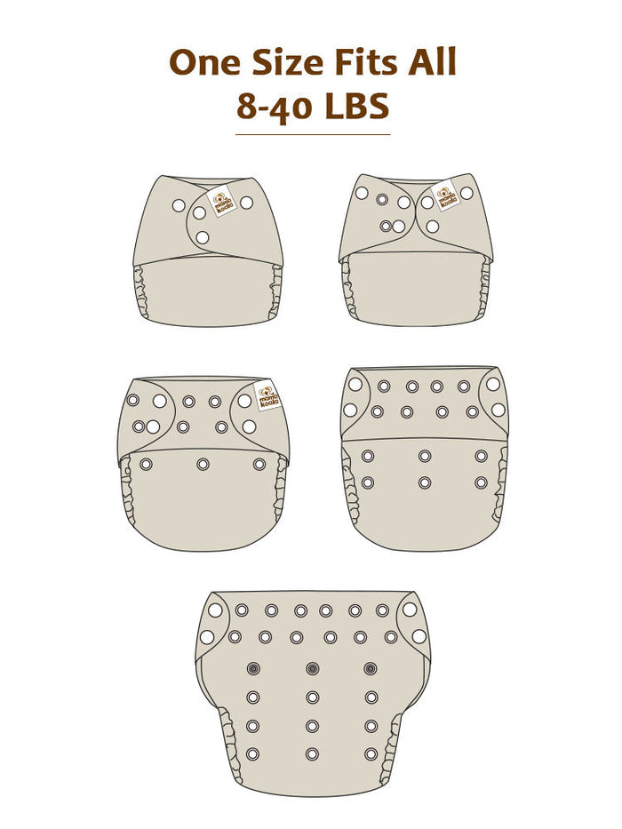 Pocket Diaper 3.0 - K3PSD60314P - Suede Cloth Lining