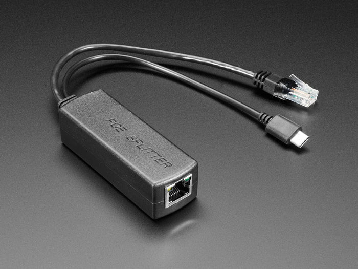PoE Splitter with USB-C - 5V 2A - 100MB Ethernet [Discontinued] by The Pi Hut - The Pi Hut