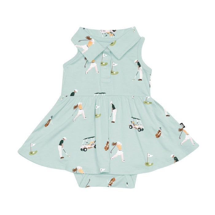 Polo Bodysuit Dress in Golf