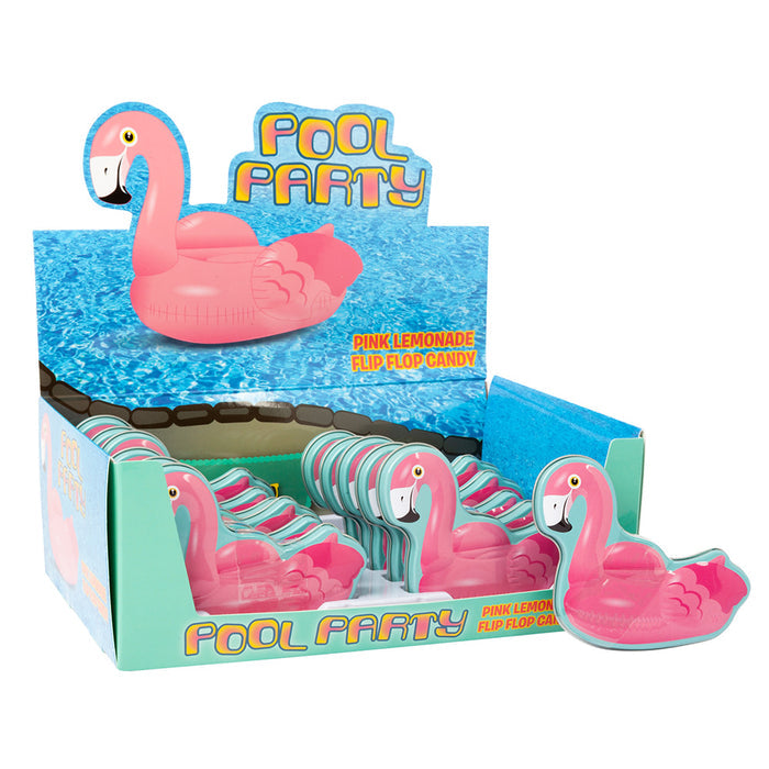 Pool Party Candy Flip Flops Tin - 12 Count