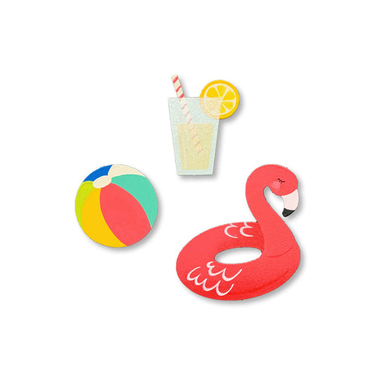 Poolside Fun Magnets S/3