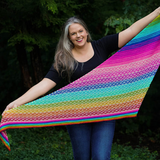 Positive Thinking Shawl by Paper Daisy Creations, Lisa Ross - KIT