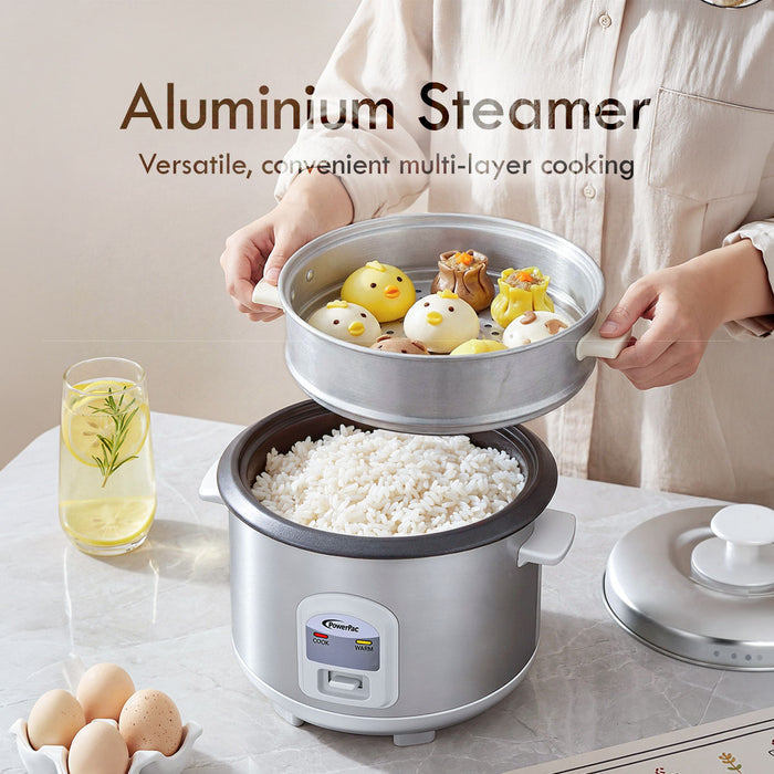 PowerPac 1L Rice Cooker with Steamer (PPRC64)