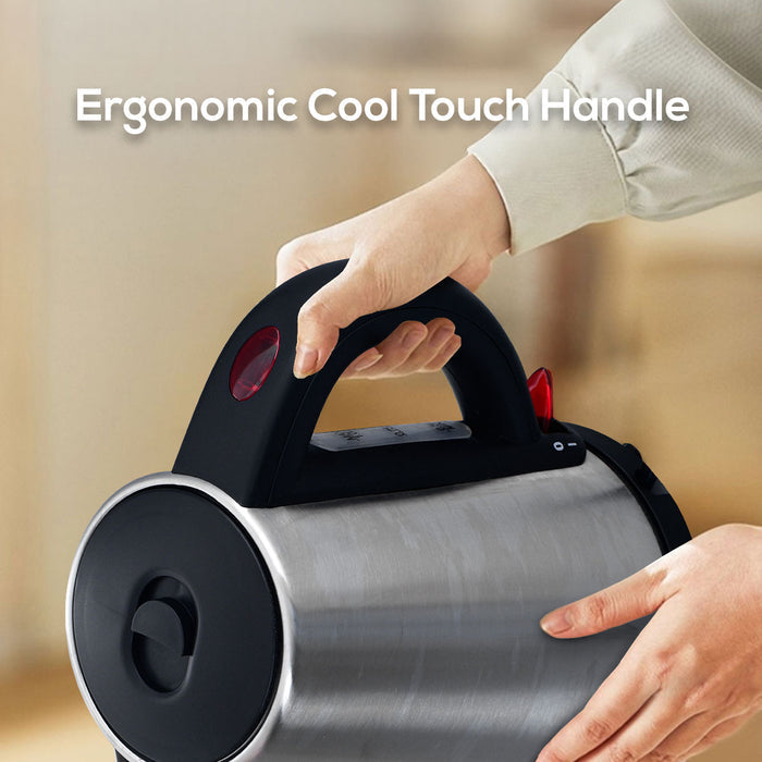 PowerPac Cordless Kettle Jug Stainless Steel. Cordless Jug 1.0L (PPJ2008)